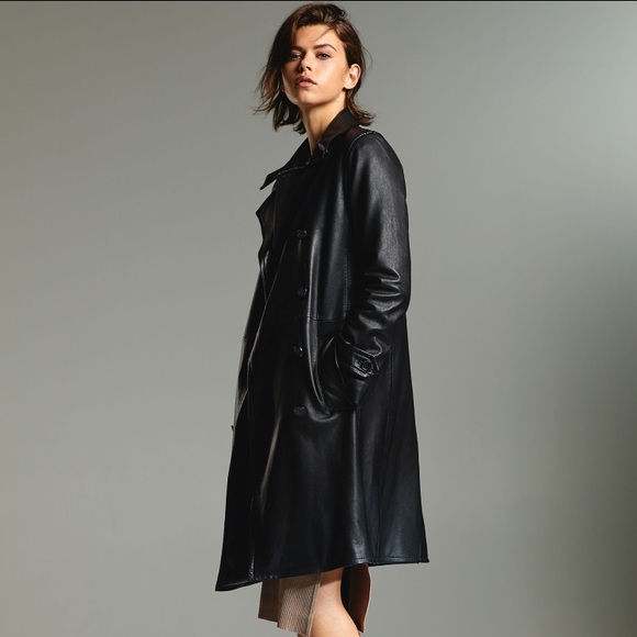 Aritzia Jackets Coats Aritzia Floyd Leather Trench Xs Poshmark